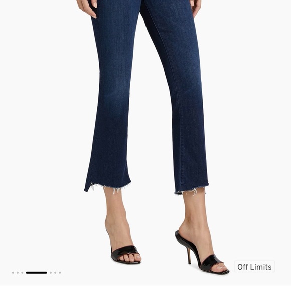Mother The Insider Crop Step Fray Off Limits Jeans 31 - Picture 3 of 14